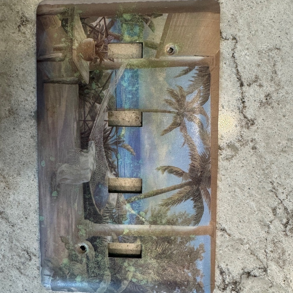I have these amazing switch plates. So beautiful, but I moved to a new home